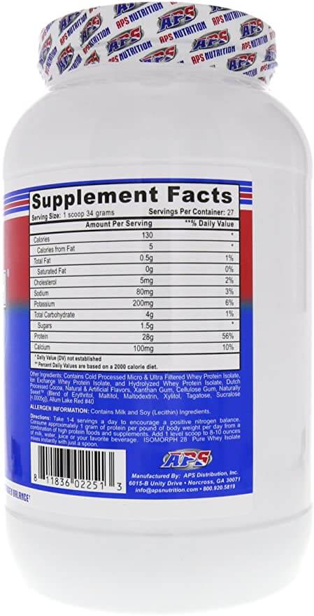 APS Nutrition IsoMorph Pure Whey Isolate 907 g