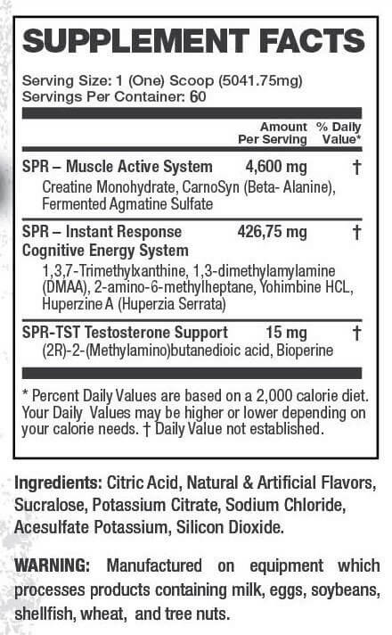 Muscle Metabolix SPR HMN DMAA