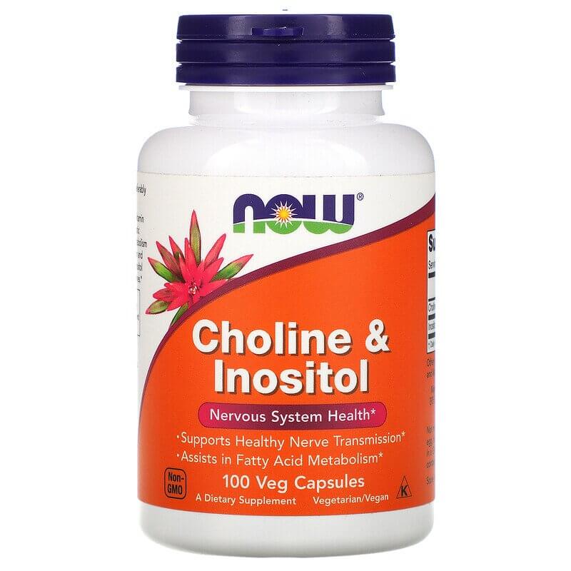 NOW Foods Choline and Inositol 250/250mg
