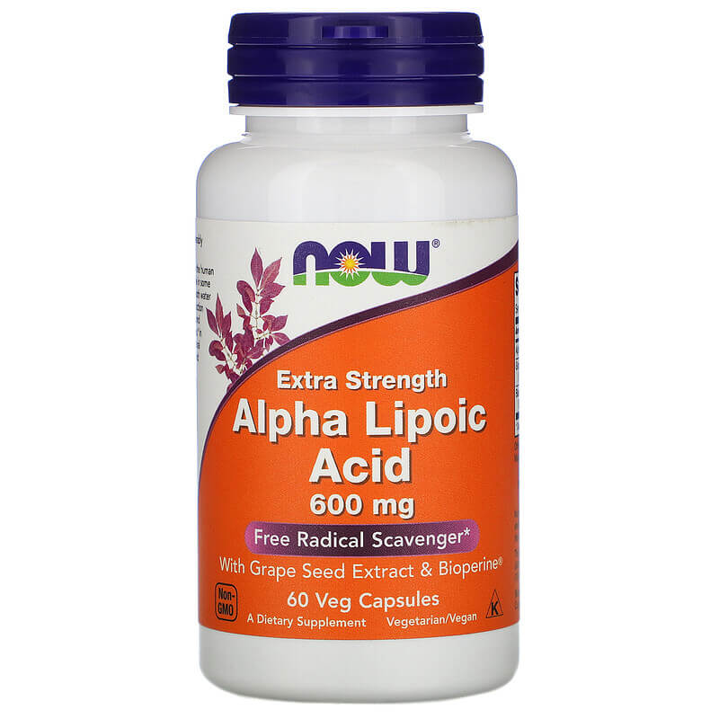NOW Foods Alpha Lipoïque Acid 600mg