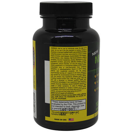 Methylzene 50 mg Ephedra ECA Stack Hard Rock
