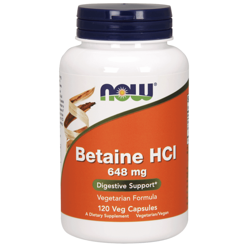 Bétaïne HCl Digestion NOW Foods