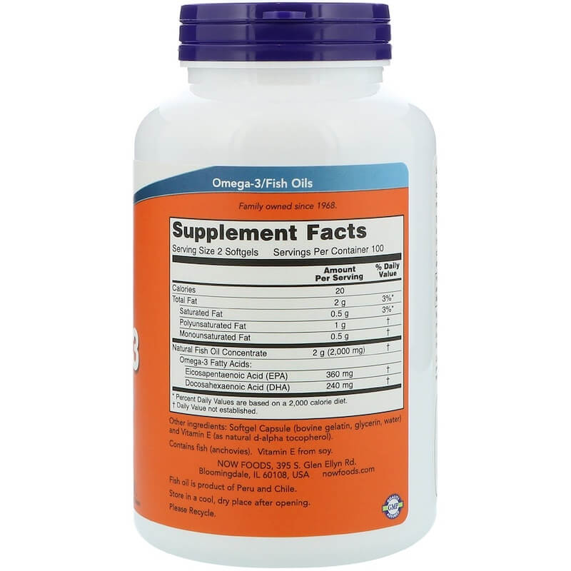 NOW Foods Omega-3 1000mg