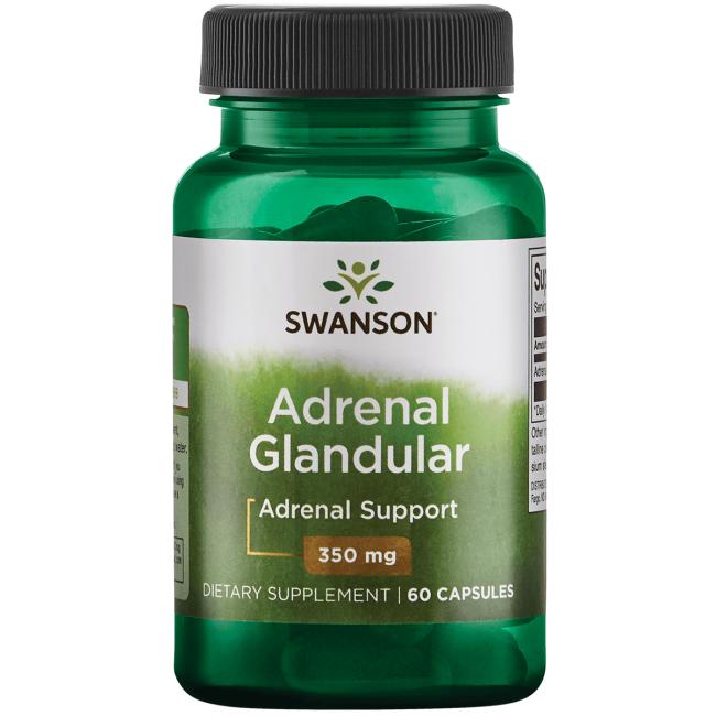 Swanson Adrenal Glandular 350 mg 60 capsules