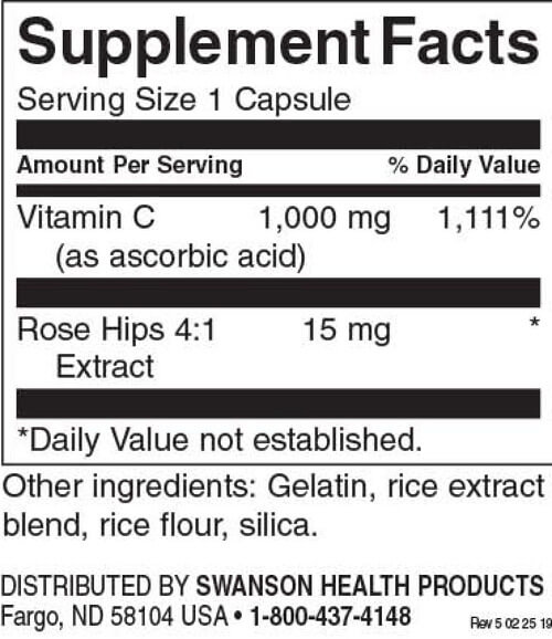 Swanson Vitamin C 1000mg